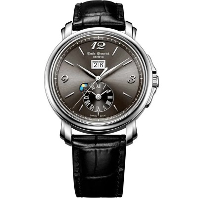 часовник,часовници,emile,chouriet,081168g396826,automatic,3,atm,39,mm,watch,silver,(grey,black,white)