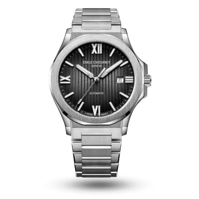 часовник,часовници,emile,chouriet,081172g66h86,automatic,5,atm,41,mm,watch,silver,(grey,grey,black)