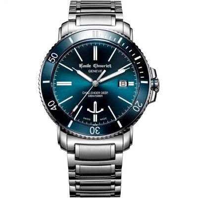 часовник,часовници,emile,chouriet,081169g6aw986,automatic,5,atm,42,mm,watch,silver,(grey,grey,blue)