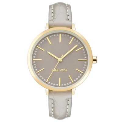 часовник,часовници,nine,west,nw,2554gygy,quartz,34,mm,watch,golden,(golden,grey,grey)