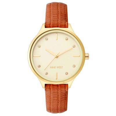часовник,часовници,nine,west,nw,2556chhy,quartz,34,mm,watch,golden,(golden,brown,white)