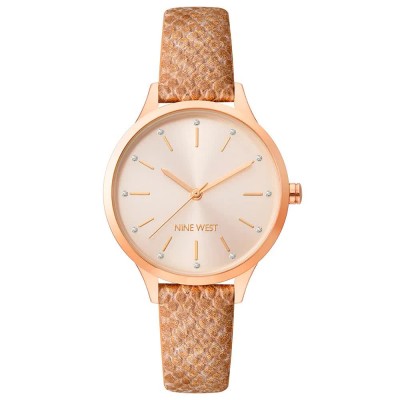 часовник,часовници,nine,west,nw,2558rgbz,quartz,34,mm,watch,golden,(pink,pink,pink)