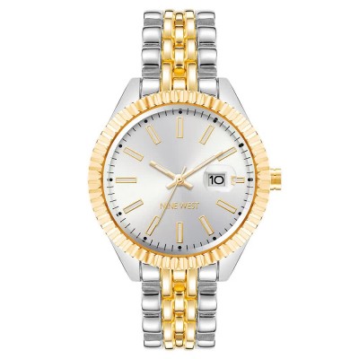 часовник,часовници,nine,west,nw,2661svtt,quartz,36,mm,woman,watch,golden,(golden,multicolor,grey)