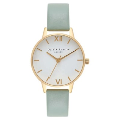 часовник,часовници,olivia,burton,ob16mdw14,quartz,30,mm,woman,watch,golden,(golden,green,white)