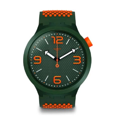 часовник,часовници,swatch,so27m101,quartz,3,atm,47,mm,watch,green,(black,orange,grey)