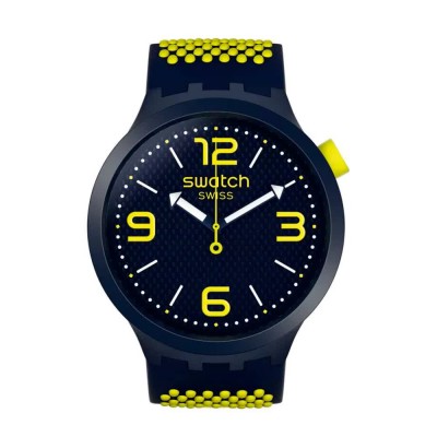 часовник,часовници,swatch,so27n102,quartz,3,atm,47,mm,watch,blue,(blue,yellow,blue)