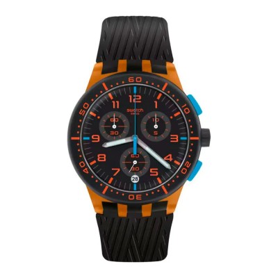 часовник,часовници,swatch,suso401,quartz,3,atm,42,mm,watch,orange,(brown,black,black)