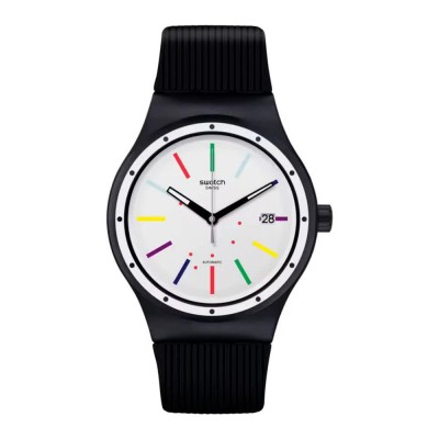 часовник,часовници,swatch,sutb408,automatic,3,atm,42,mm,watch,silver,(black,black,white)
