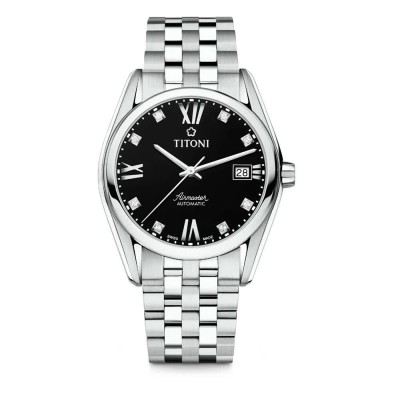 часовник,часовници,titoni,83909s,354,automatic,3,atm,38.5,mm,watch,silver,(grey,grey,black)