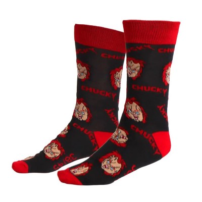 чорапи,мъжки,чорапи,дамски,чорапи,universal,studios,chucky,socks,black,(dark,gray)