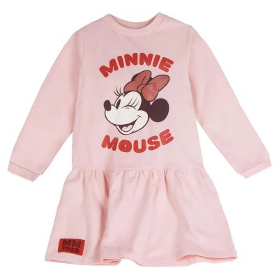 рокля,дамски,поли,и,рокли,disney,minnie,long,sleeve,dress,pink,(pink)