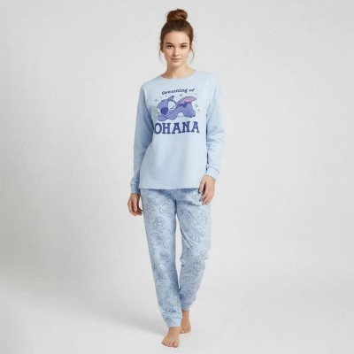 пижама,дамски,пижами,cerdá,stitch,pyjama,blue,(light,blue)
