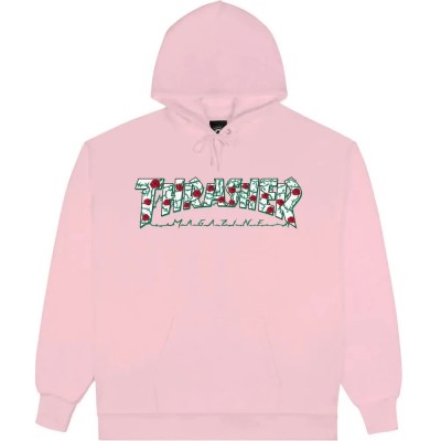 суичър,мъжки,пуловери,thrasher,roses,hoodie,pink,(pink)