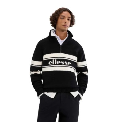 блуза,мъжки,пуловери,ellesse,palloni,half,zip,sweater,black,(black)