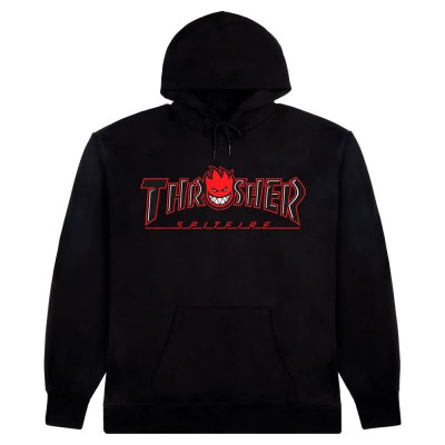 суичър,мъжки,пуловери,дамски,пуловери,thrasher,x,spitfire,big,head,outline,hoodie,black,(black)