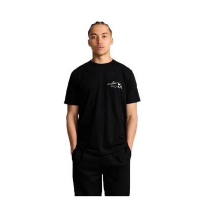 тениска,мъжки,тениски,makia,swans,short,sleeve,t,shirt,black,(black)