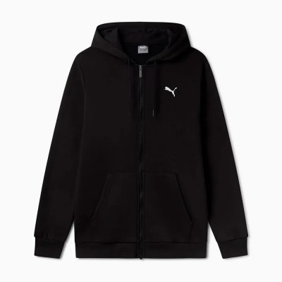 блуза,мъжки,пуловери,puma,ess+,graphic,full,zip,sweatshirt,puma,black