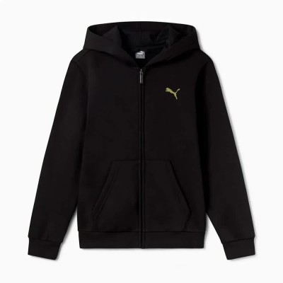 блуза,детски,блузи,puma,ess+,graphic,full,zip,sweatshirt,black,(puma,black)