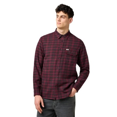 риза,с,дълъг,ръкав,мъжки,ризи,wrangler,112371522,relaxed,fit,long,sleeve,shirt,black,wine