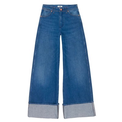 дънки,дамски,панталони,wrangler,cuffed,loose,fit,jeans,blue,(rodeo,ridge)