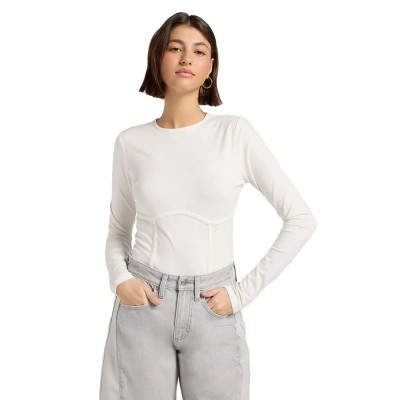 тениска,дамски,тениски,lee,112370971,long,sleeve,t,shirt,ecru