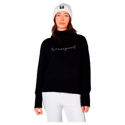 блуза,дамски,пуловери,дамски,плетени,дрехи,rossignol,signature,sweater,black,(black)