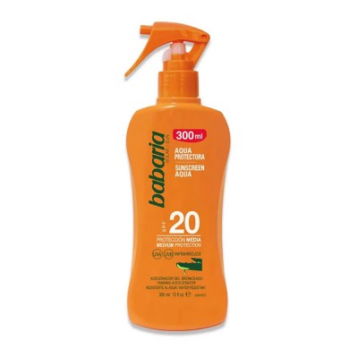 козметика,за,защита,от,слънце,babaria,aqua,aloe,spf20,spray,300ml,sunscreen,orange