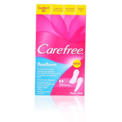 хигиена,тяло,carefree,flexiform,breathable,&,fragrance,free,panty,liner,30,units,pink