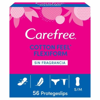 хигиена,тяло,carefree,flexiform,fragrance,free,panty,liner,56,units,pink