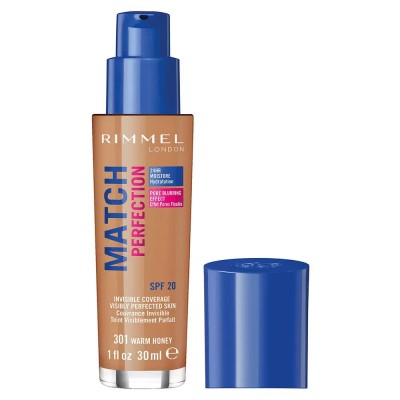 ексфолианти,rimmel,london,match,perfection,301,warm,honey,30ml,foundation