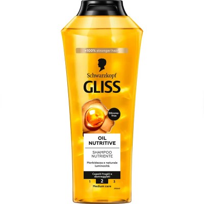 хигиена,коса,schwarzkopf,gliss,oil,nutritive,400ml,dry,hair,shampoo,yellow