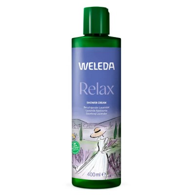 хигиена,тяло,weleda,relax,soothing,lavender,400ml,shower,gel
