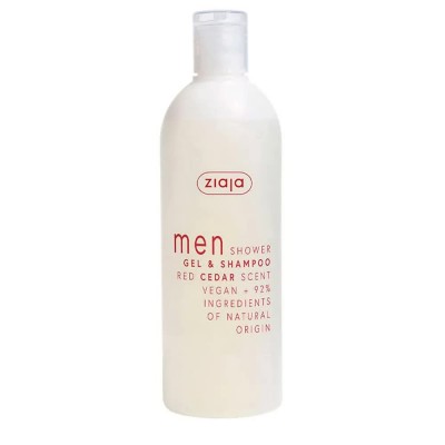 хигиена,коса,ziaja,men,400ml,two,in,one,shampoo,clear