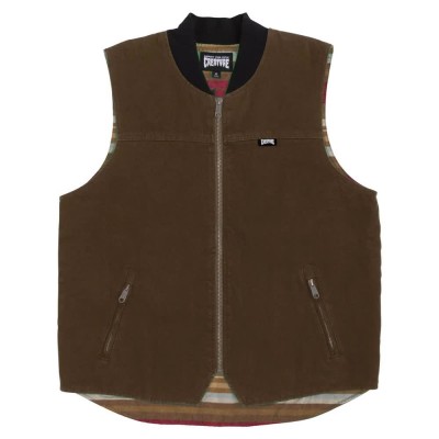 елек,мъжки,жилетки,creature,work,bonehead,flame,vest,brown,(brown)