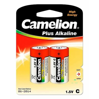 батерии,camelion,lr14,alkaline,battery,2,units,clear,(metallic)