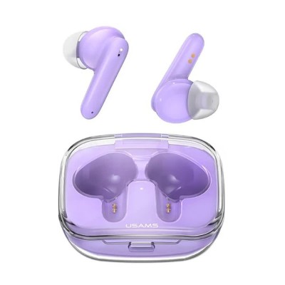 слушалки,слушалки,usams,bhube03,wireless,earphones,purple,(blue)