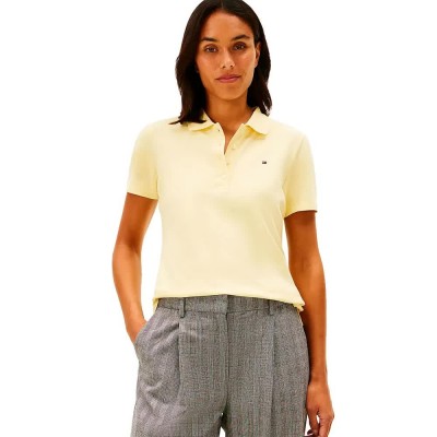 дамски,блузи,с,яка,tommy,hilfiger,1985,slim,short,sleeve,polo,yellow,(zesty,yellow)