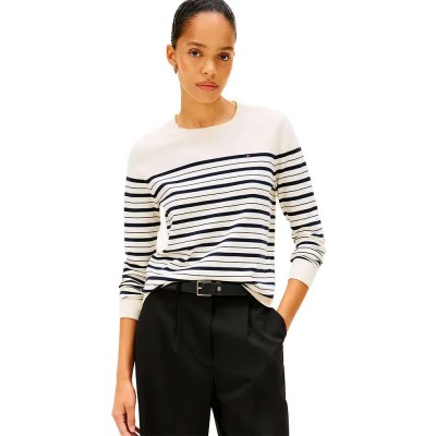 блуза,мъжки,пуловери,дамски,пуловери,tommy,hilfiger,stitch,sweater,white,(calico,dark,night,navy,multicolor,stripes)