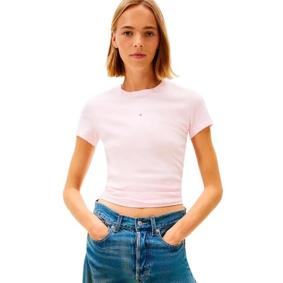 тениска,дамски,тениски,tommy,jeans,dw0dw21841,short,sleeve,t,shirt,pink,(light,pink)