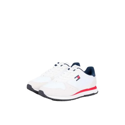 маратонки,мъжки,маратонки,дамски,маратонки,tommy,jeans,eva,runner,leather,trainers,white,(rwb)