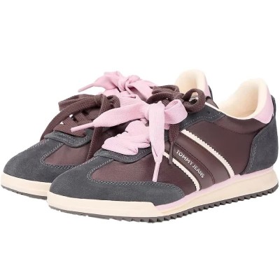 маратонки,мъжки,маратонки,дамски,маратонки,tommy,jeans,runner,trainers,pink,(black,walnut)