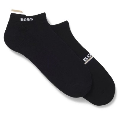 чорапи,мъжки,чорапи,дамски,чорапи,boss,iconic,loop,10276556,short,socks,2,pairs,black,(black)