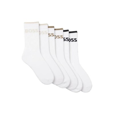 чорапи,мъжки,чорапи,boss,stripcc,10257762,socks,6,pairs,white,(open,miscellaneous)