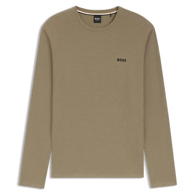 тениска,мъжки,пижами,boss,waffle,10269584,long,sleeve,pyjama,t,shirt,brown,(open,brown)
