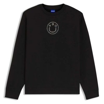 блуза,дамски,блузи,hugo,classic,2,10275036,blue,sweatshirt,black,(black)