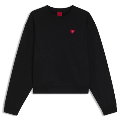 блуза,дамски,блузи,hugo,deroxina,7,10258300,sweatshirt,black,(black)