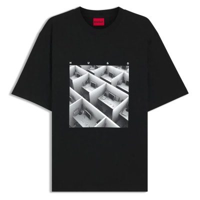 тениска,мъжки,тениски,дамски,тениски,hugo,dodger,10266462,t,shirt,black,(black)