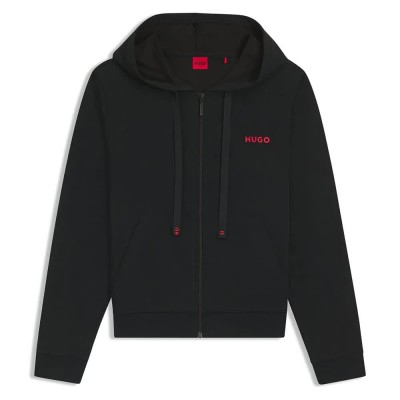 блуза,дамски,блузи,hugo,10262204,red,full,zip,sweatshirt,black,(black)