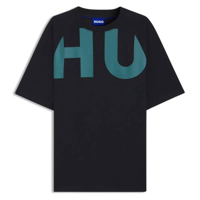 тениска,мъжки,тениски,дамски,тениски,hugo,nalftee,10250555,t,shirt,black,(black)