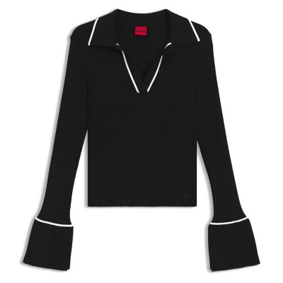 блуза,мъжки,пуловери,дамски,пуловери,hugo,samur,10276318,sweater,black,(black)